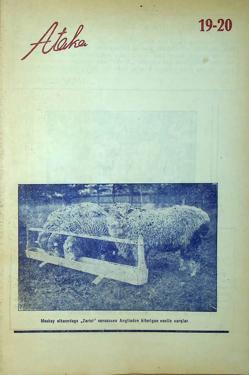 Фото журнала 1932 года. Выпуск номер 19-20